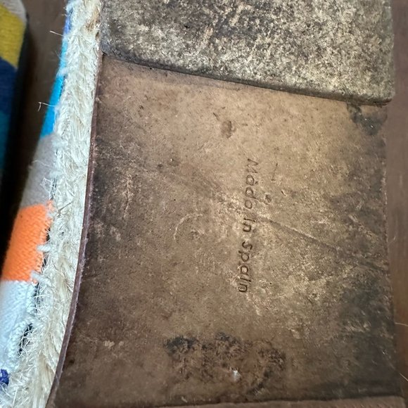 CELINE Phoebe Philo Multicolor Striped Espadrilles Flats Loafers - Picture 12 of 13